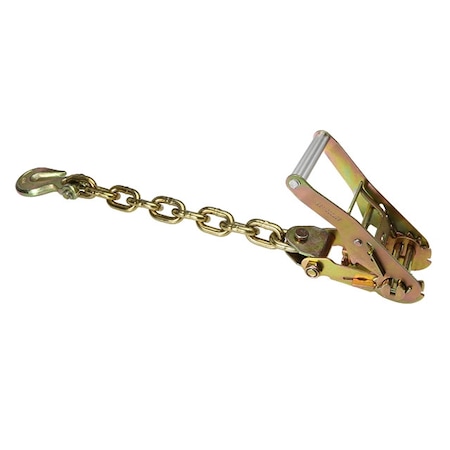 Us Cargo Control Ratchet with Chain Extension & Clevis Grab Hook R51CE-CE